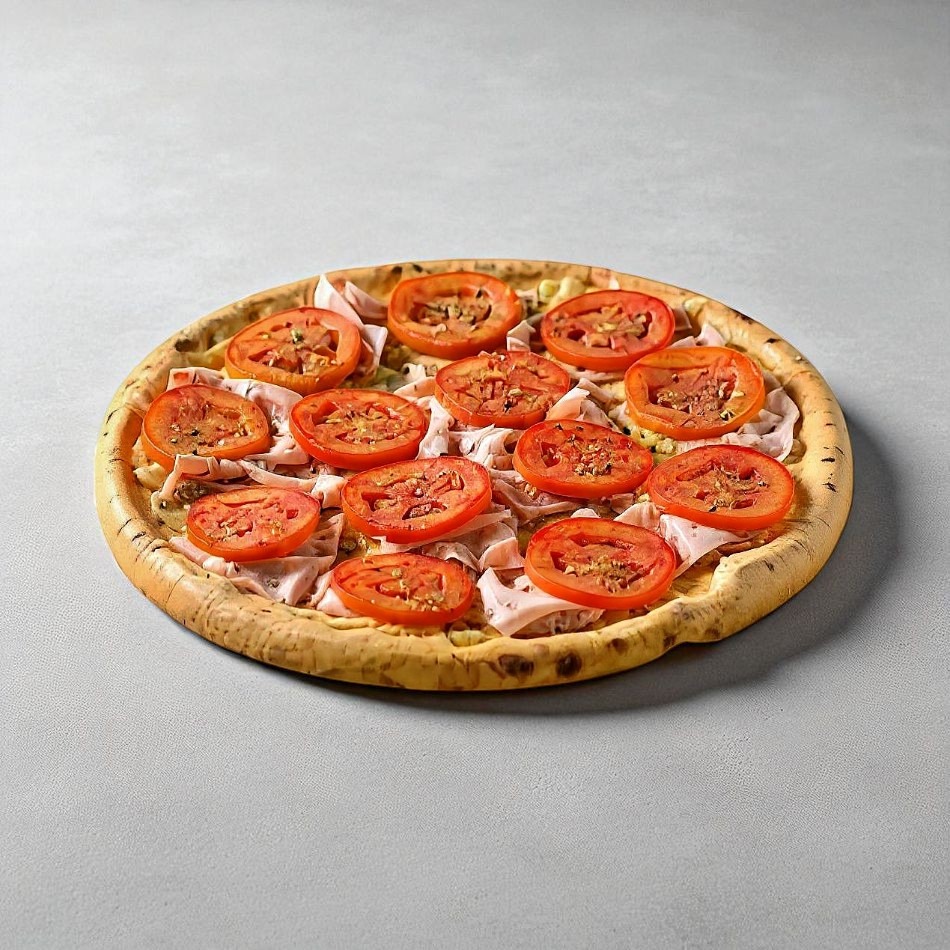 Pizza Napolitana con Jamón Grande